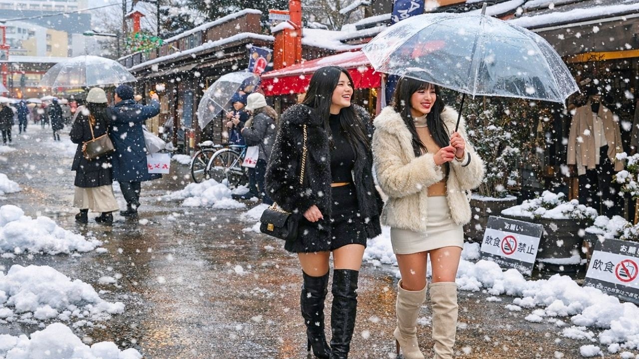 Tokyo’s First Heavy Snowfall in 2026 ❄️