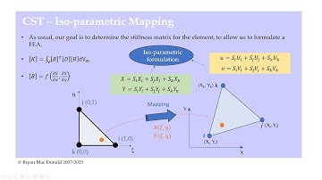 FEA101 Constant Strain Triangle (Three node triangle finite elements)
