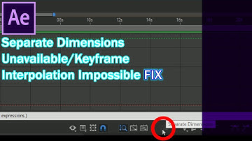 After Effects: Separate Dimensions greyed out/Keyframe Interpolation is Impossible |FIX