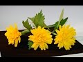 Easy flowers making. How to make chrysanthemum paper flowers. DIY paper crafts ideas / Julia DIY