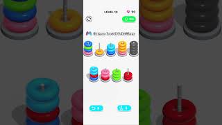Color Hoop Stack | Level 10 #shorts #colorhoopstack #games_level_solutions