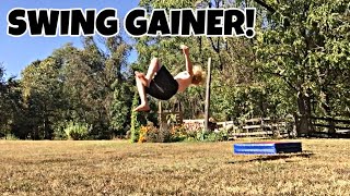 SWING GAINER BACKFLIP PROGRESSION ON GROUND!
