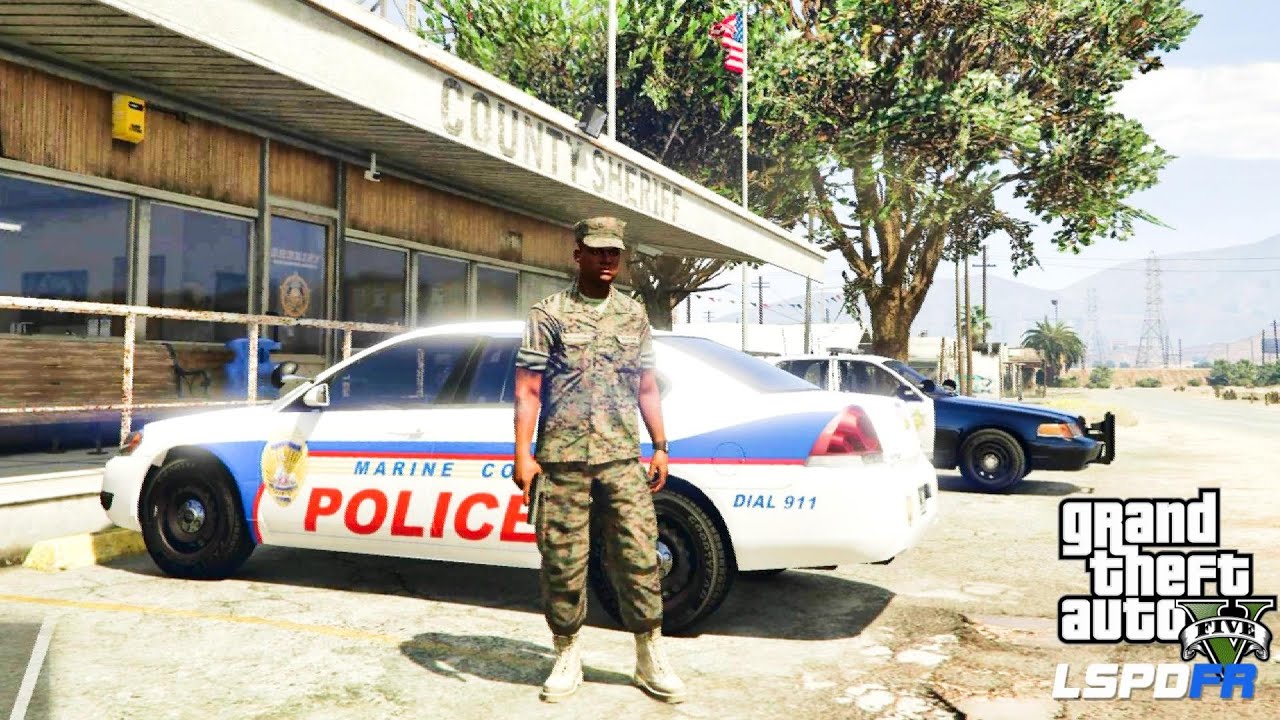 Gta 5 - Lspdfr - Episode 62 - Let's Be Cops - Military Patrol (Gta 5 Pc  Police Mods) U.s. Marines - Youtube