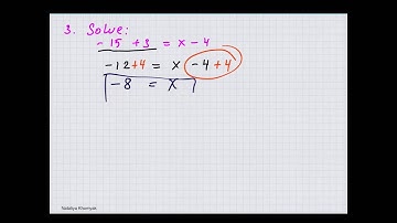using additive inverse in solving equations