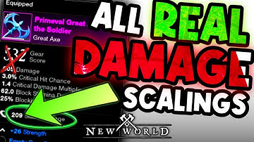 How Damage ACTUALLY Works! ALL New World Weapon Scalings!