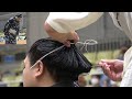 Sumo hairdressing with wakatakakage from 3m away
