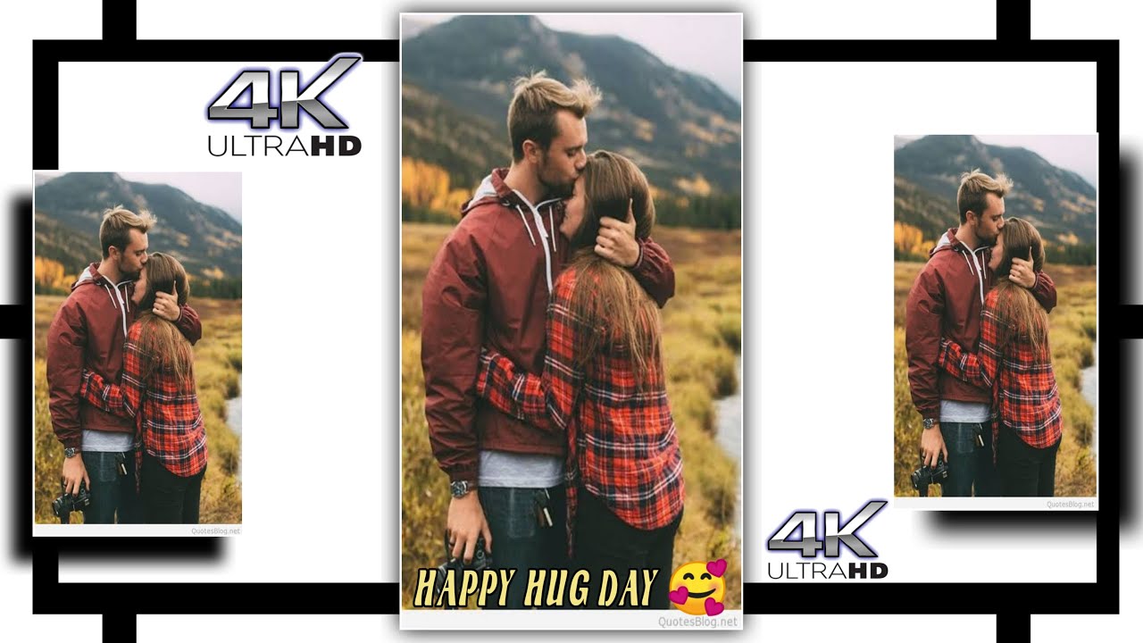 Hug day 🤗 || happy hug day 🥰 || hug day spacial 4k full screen status || King of 1m