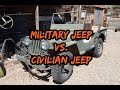 Military jeep vs civilian jeep  the differences