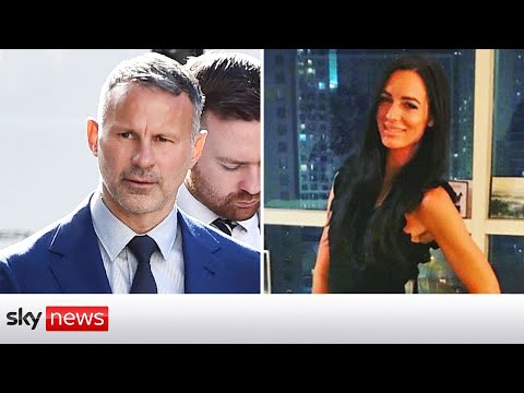 Ryan Giggs trial: Video of footballer's arrest played to court.