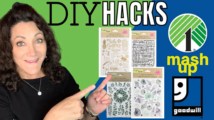 How To THRIFT FLIP Using DOLLAR TREE RUB ON TRANSFERS