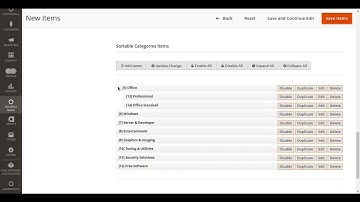 manage mega menu items in Magento