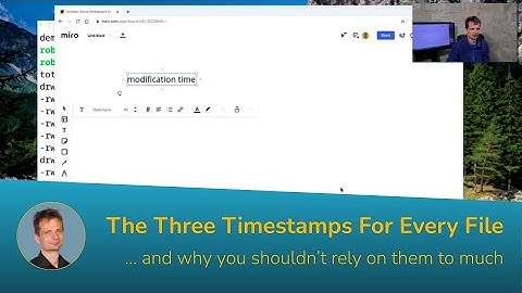 Linux: The Three Timestamps For Every File