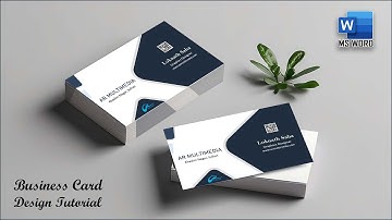 MS Word Tutorial: Visiting Card Design in MS Word || How to Create business Card Word #VisitingCard