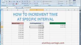 How to automatically increment time at specific interval v2