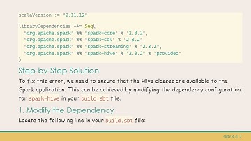 Resolving the Unable to instantiate SparkSession with Hive support Error in Apache Spark