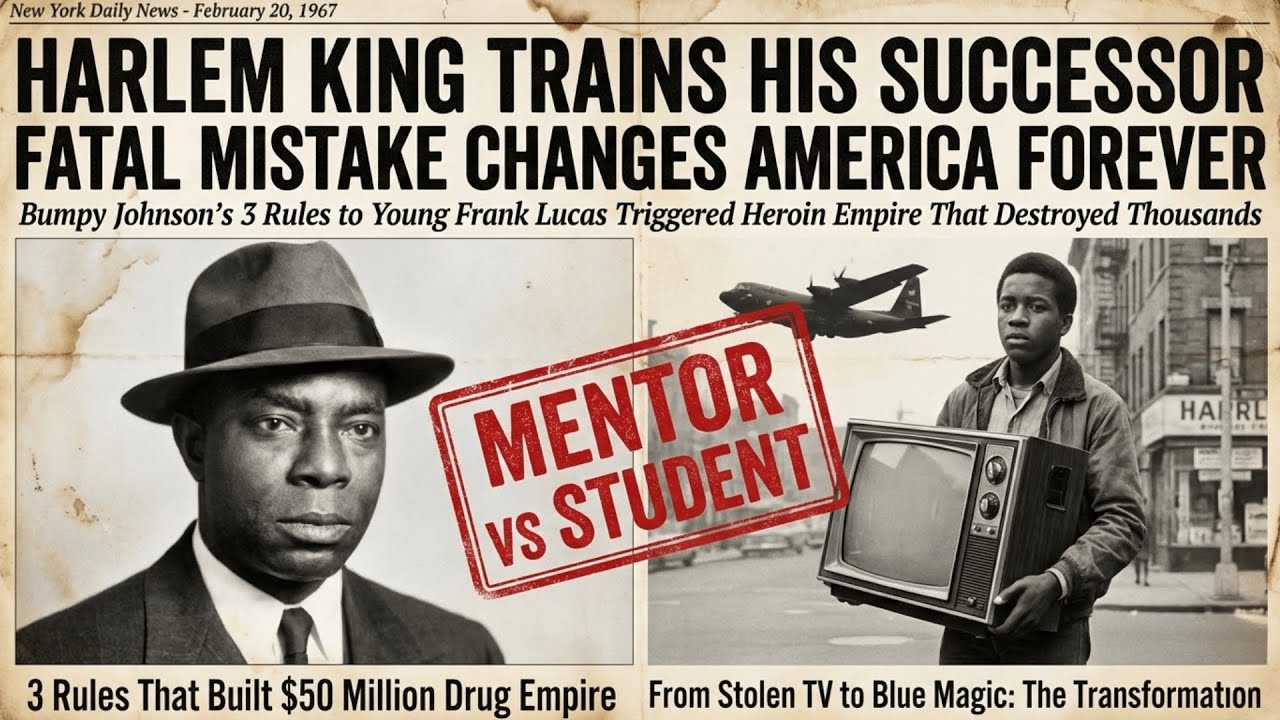 BUMPY JOHNSON'S BIGGEST MISTAKE – The 3 Rules He Taught Young Frank Lucas Changed New York Forever