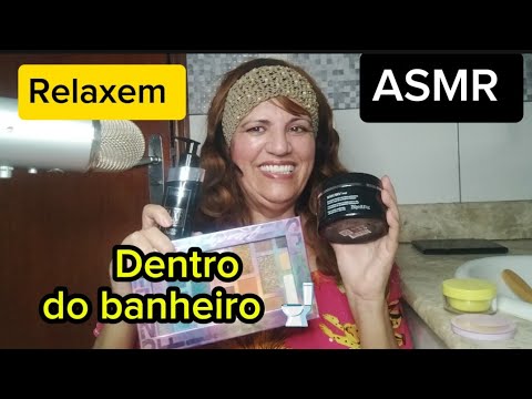 Asmr- dentro do banheiro tapingg+ conversando com vocês 🥱🤤😴