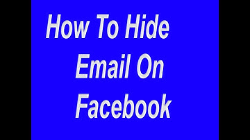 how to hide email and phone number on facebook