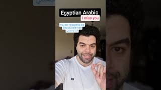 Egyptian Arabic "I miss you " enta w7ashtny انت وحشتني