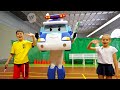 Олимпиада 2021 🏸 Бадминтон 🏅 Спортивные Челленджи с Робокаром Поли