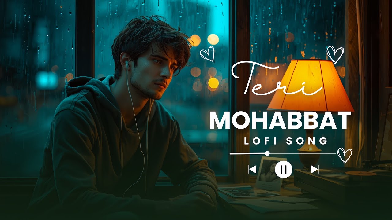 तेरी मोहब्बत | Monsoon Lofi Romantic Song 2025 | Heart Touching Hindi Lofi | Rainy Vibes