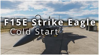 F-15E Strike Eagle: Cold start full checklist, PACS, INS, WSO (Single Seat Ops)