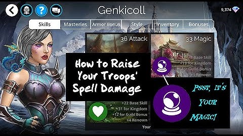 Gems of War Tiny Tutorial: How to Raise Your Spell Damage (Psst... It