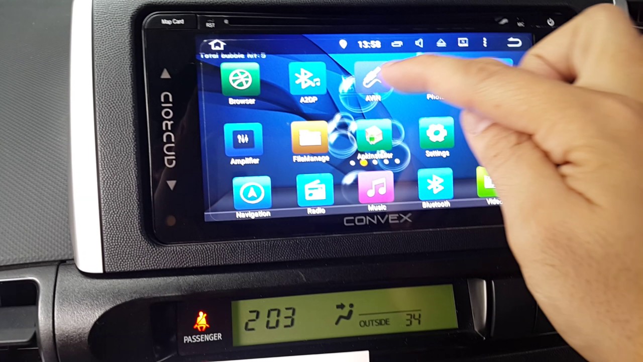 Toyota Wish 2009~13 Convex AC-9050GPS Android Master GPS 