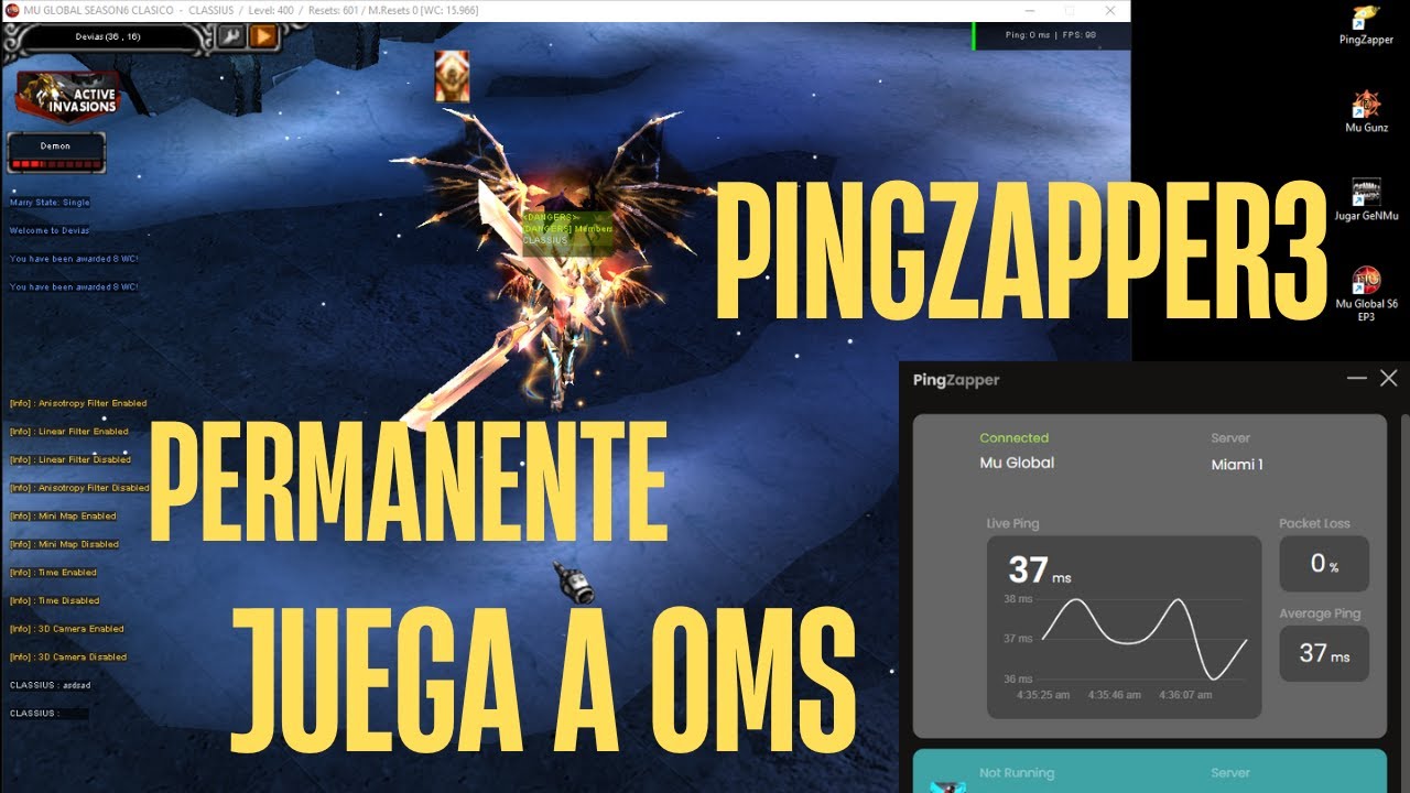 COMO CONFIGURAR PINGZAPPER 3 PARA REDUCIR EL IMPUT LAG Y LA LATENCIA A ...
