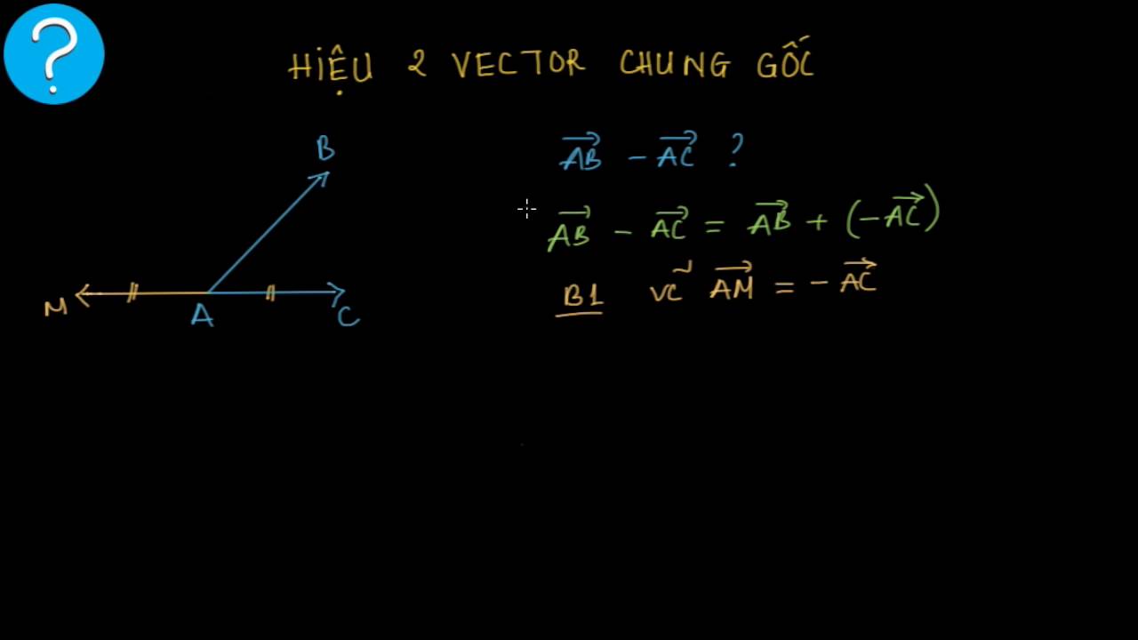 Hiệu 2 vector chung gốc - YouTube