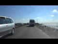 Traverse complte passage du gois driving on the sea 