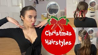 Chirtmas Hairstyles || Vlogmas Day 14