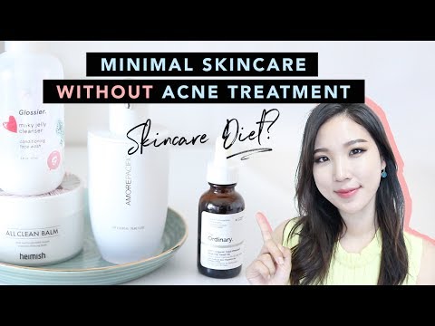 Clear Acne without Acne Treatment : Minimal Acne Skincare Routine #SkincareDiet