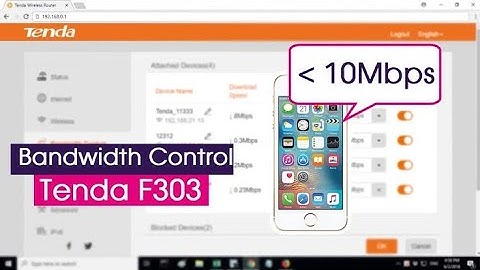 N301-How to setup Bandwidth Control-Tenda-All For Better NetWorking