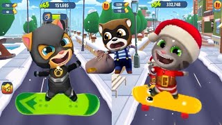 Talking Tom Gold Run  -  Super Ginger, Santa Tom Raccoon Run In Snake Dash Event  -  New Android iOS screenshot 5