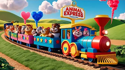 "All Aboard the Fun! 🎶 Choo Choo Animal Train Song 🚂 – Sing, Dance & Learn with Your Kids!"