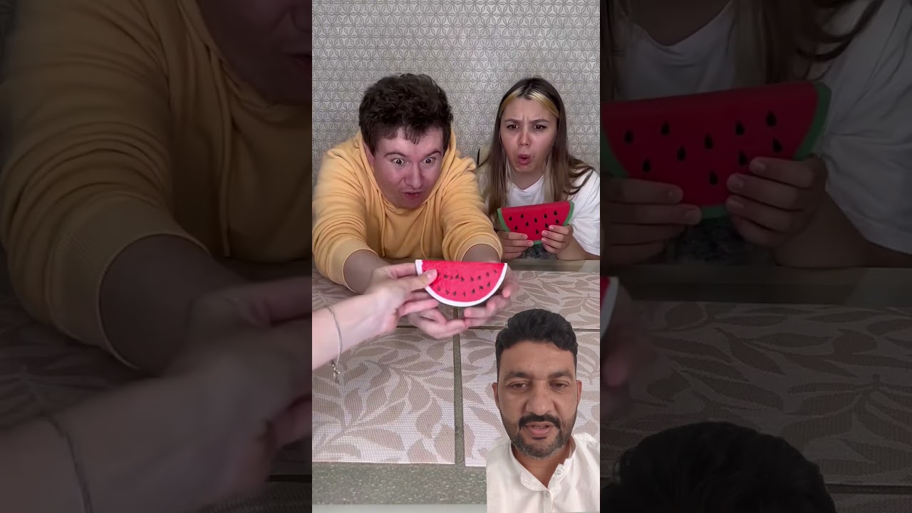 watermelon challenge game 🤣 
