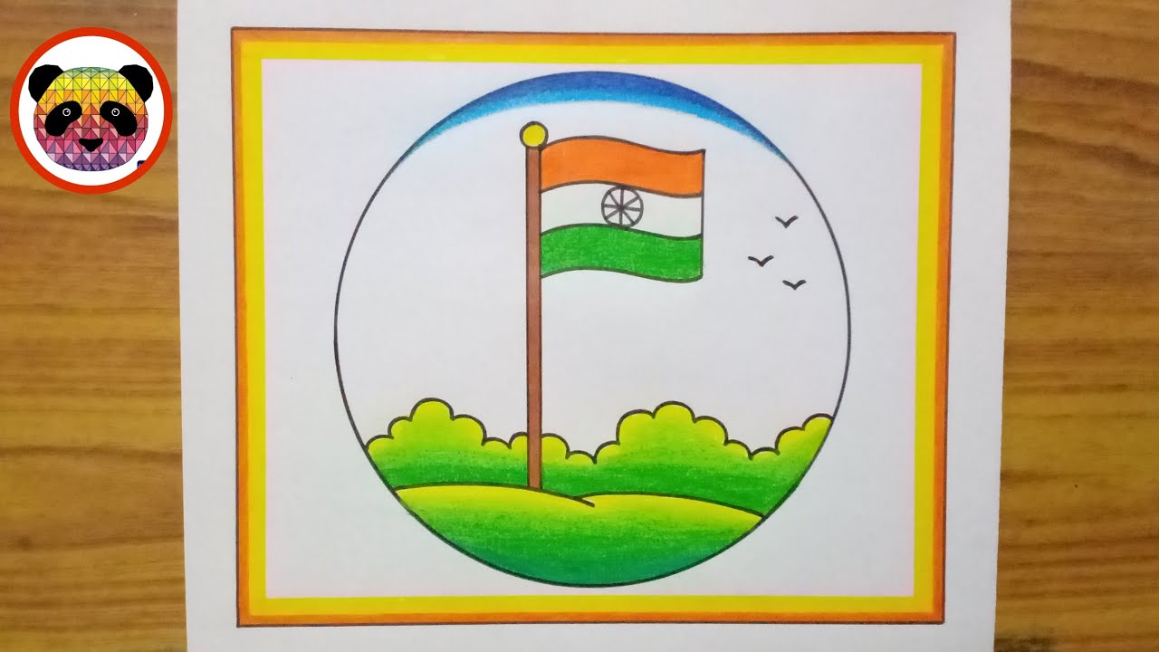 Republic Day Drawing Easy Steps / Republic Day poster Drawing ...