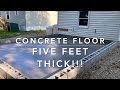 Will this floor crack? 5 feet thick!!!