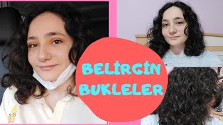 Saçlarima Nasil Şeki̇l Veri̇yorum ? Beli̇rgi̇n Bukleler Dalgali Saç Bakim Ruti̇ni̇m