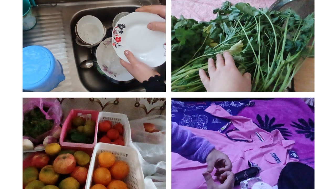 روتين يومين ✌️تنضيف الثلاجه🌸 وتنضيف البيت غسل ملابس تعزيل المسواك وراح تعرفون 👈☺️مواليدي 🌹🌹