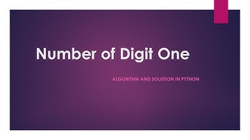 Find total number of digit 1 appearing in integers less than or equal to n. | Python Solution