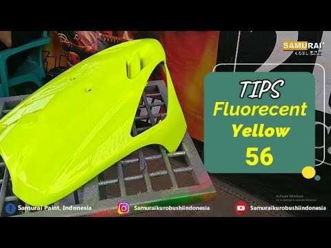 Fluorescent Yellow Paint