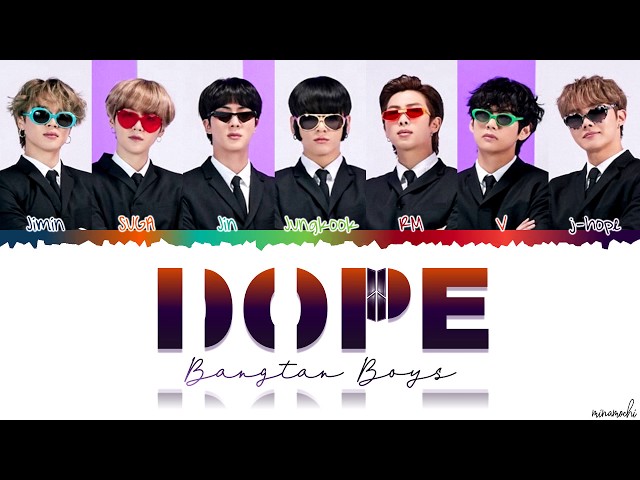 BTS (방탄소년단) - 'DOPE' (쩔어) Lyrics [Color Coded Han_Rom_Eng] class=