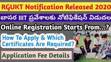 How to apply for IIIT basara 2020 latest news | RGUKT notification 2020 | IIIT Basara | RGUKT 2020