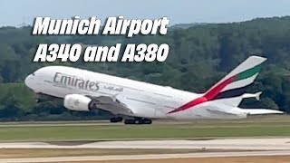 Munich Plane Spotting Part 1. A340s and A380s at Munich Visitor Park