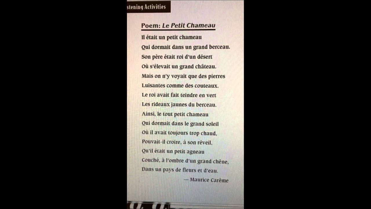 Le petit chameau - YouTube