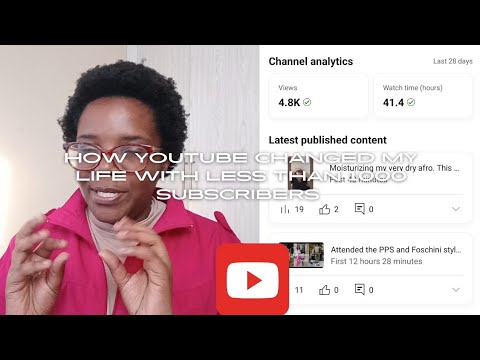 How YouTube changed my life with less than 1000 subscribers. It's so ...