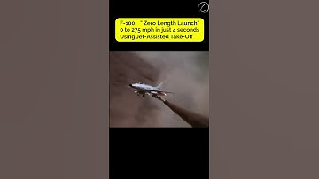 F‑100D Jet Launches Like a Missile – Zero Runway Needed #aviation  #history