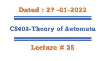 Cs402 short lecture 25 (Intersection of two regular languages, examples, non regular language)